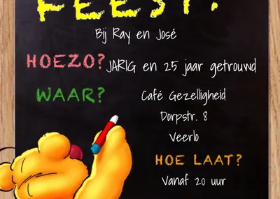 Doodles | Verjaardags uitnodiging | feest
