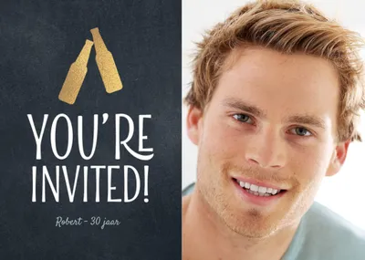 Luckz | Uitnodiging verjaardag | Bier | Eigen foto