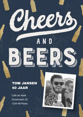 Luckz | Uitnodiging verjaardag | Cheers and beers