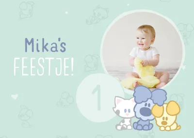 Woezel en Pip | Kinderfeestje uitnodiging met foto