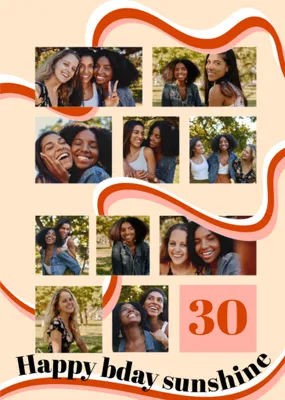Greetz | Verjaardagskaart | Met fotos | Sunshine