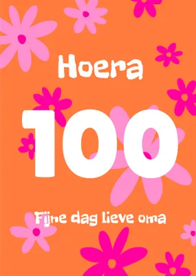 Greetz | Verjaardagskaart | Kleurrijke bloemen | Aanpasbare leeftijd