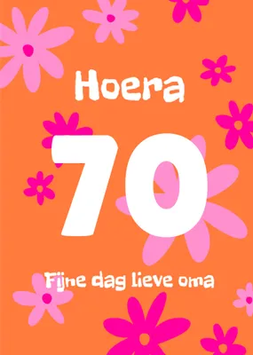 Greetz | Verjaardagskaart | Kleurrijke bloemen | Aanpasbare leeftijd