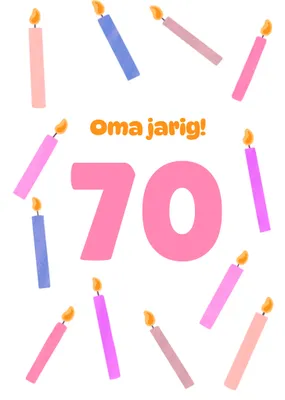 Greetz | Verjaardagskaart | Taartkaarsjes | Oma