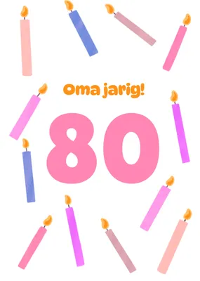 Greetz | Verjaardagskaart | Taartkaarsjes | Oma