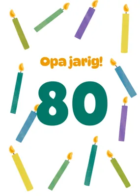 Greetz | Verjaardagskaart | Taartkaarsjes | Opa
