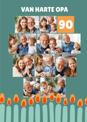 Greetz | Verjaardagskaart | Met fotos | Van harte Opa 