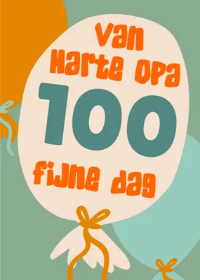 Greetz | Verjaardagskaart | Met leeftijd | Van harte Opa