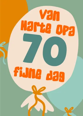 Greetz | Verjaardagskaart | Met leeftijd | Van harte Opa