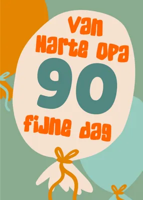 Greetz | Verjaardagskaart | Met leeftijd | Van harte Opa