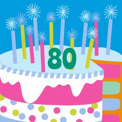 Stiching Jarige Job | Verjaardagskaart | Taart