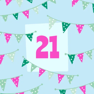 Stiching Jarige Job | Verjaardagskaart | Vlaggen