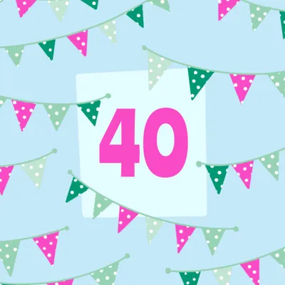 Stiching Jarige Job | Verjaardagskaart | Vlaggen