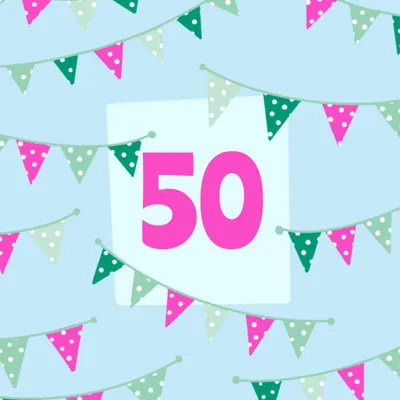 Stiching Jarige Job | Verjaardagskaart | Vlaggen