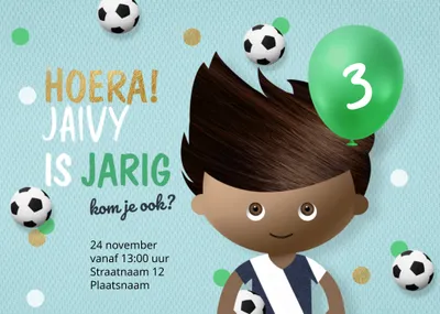 Luckz | Uitnodiging verjaardag | Illustratie