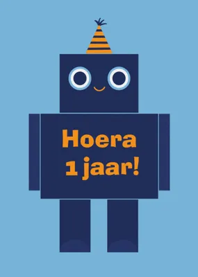 Verjaardagskaart | Greetz | Robot