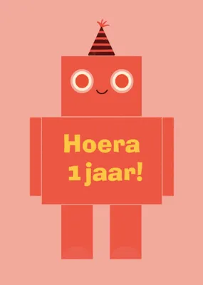 Verjaardagskaart | Greetz | Robot