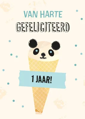 Greetz | Verjaardagskaart | Panda