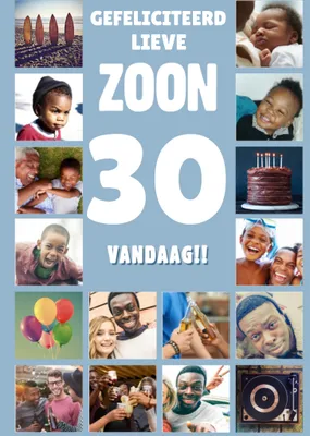 Greetz | Verjaardagskaart | Zoon | met foto's