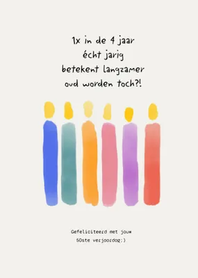 Greetz | Verjaardagskaart | schrikkeljaar