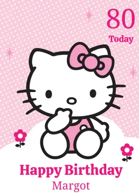 Hello Kitty | Verjaardagskaart | Happy birthday