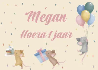 Little Dutch | Verjaardagskaart | Aanpasbare naam en leeftijd